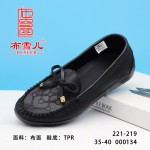 BX221-219 黑色 舒适休闲女单鞋