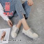 BX667-022 浅灰色 时尚休闲【真皮】女单鞋